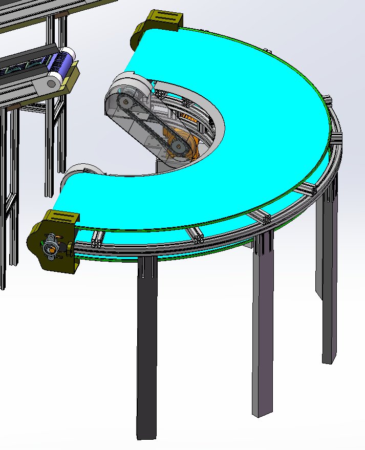 葛根自动切割设备 SolidWorks