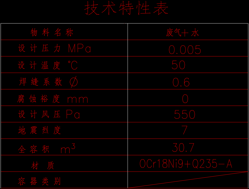 DN1600吸收塔(科一带塔盘)图