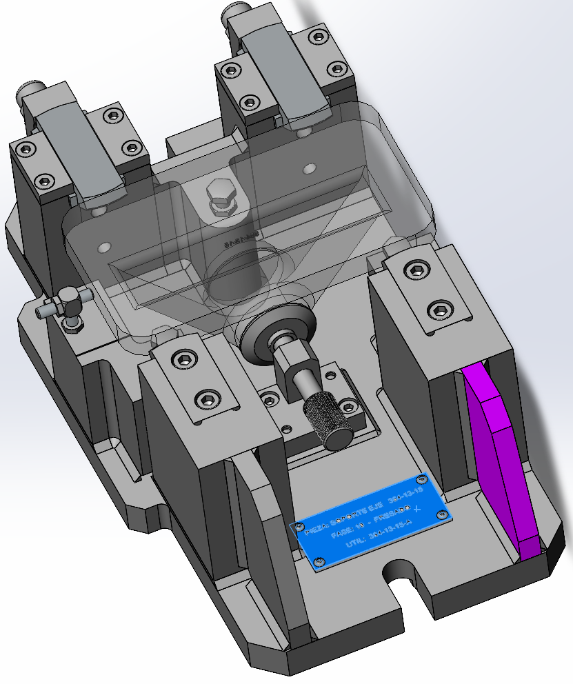 铣床铣削夹具SolidWorks