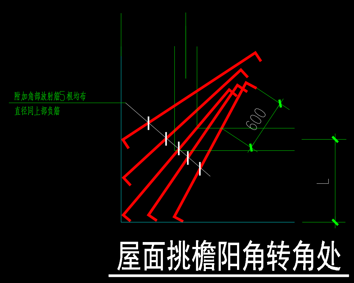 坡屋面结构图CAD